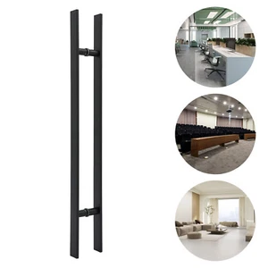 Pintura de entrada de acero inoxidable con manija de entrada comercial larga para puerta delantera - Imagen 1 de 11