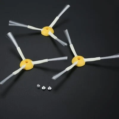1-12PCS Vacuum 3 Armed Side Brushes&Screws For iRobot Roomba 500 600 700 Series - Image 1 of 4
