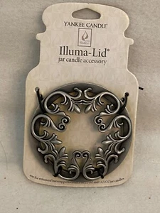 Yankee Candle Illuma-Lid - "Antique Silver Scroll" Jar Candle Topper - 22/14 oz - Bild 1 von 5