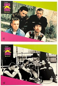 U2 : 2 Proset SuperStars MusiCards  1991 USA  1st Ed. CARD SET  34Yrs! RARE - Bild 1 von 5