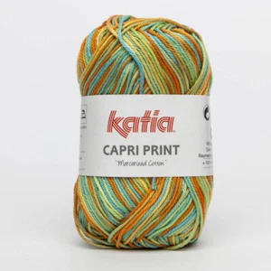 50 g CAPRI PRINT KATIA hilo de punto hilo de algodón degradado 63 VEGANO algodón BATIK - Imagen 1 de 4