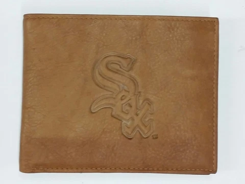 MLB Chicago White Sox Bi-Fold Leather Wallet, New Cover