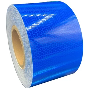Cinta Reflectante 4" Azul Alta Intensidad HIP Tipo 4 Oralite Nikkalite Prismática - Imagen 1 de 9