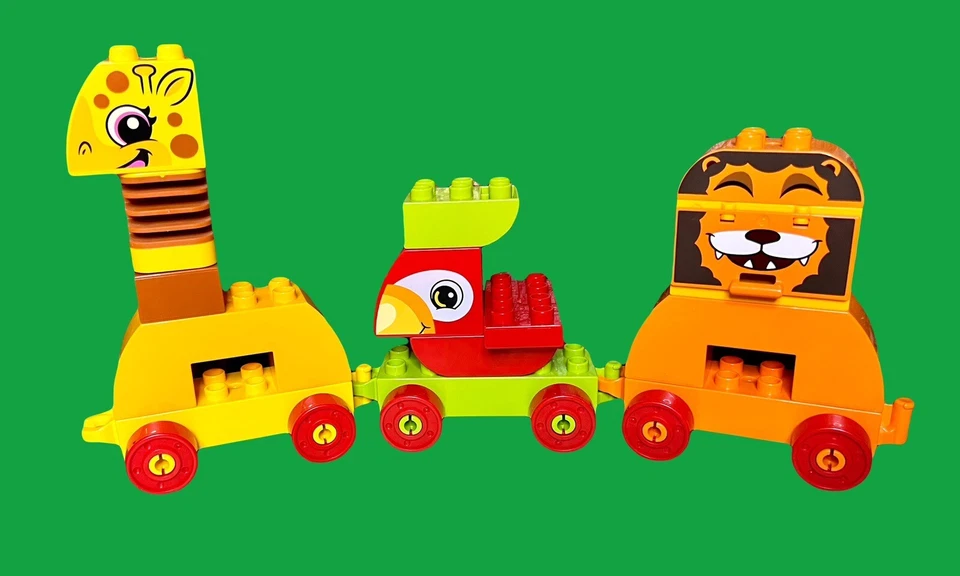 Lego DUPLO LION Giraffe Toucan My First Animal Train Brick Box 10863 Partial Set - Image 1 of 1