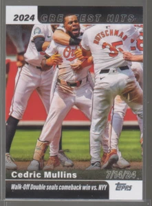 2025 Topps 2024 Greatest Hits #GH-20: Cedric Mullins - Bild 1 von 1