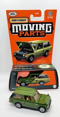 Matchbox Moving Parts 2024 Green 1975 Range Rover Hood Opens Up Toy Car New  - Image 1 of 4