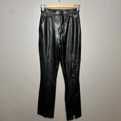 Abercrombie & Fitch Curve Love Skinny Ultra High Faux Leather Pants Sz 26/2s NWT - Image 1 of 4