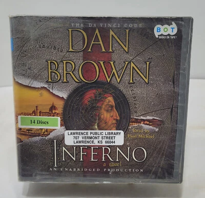 "Inferno" 14 disc audiobook by author Dan Brown, Robert Langdon #4 Foto 1 de 3