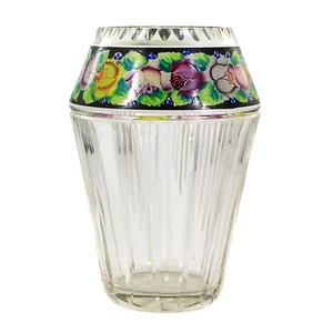 Vaso grande con pittura trasparente, capanna Giuseppina, disegno A. Pfohl del 1922 - Foto 1 di 5