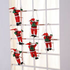 Christmas Climbing Rope Ladder Santa Claus Pendant Hanging Doll Xmas Decor Tree