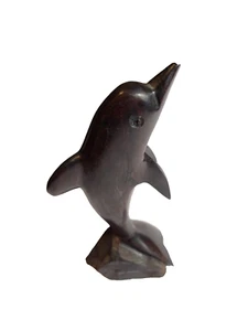 Handcarved Ironwood Dolphin - Picture 1 of 2