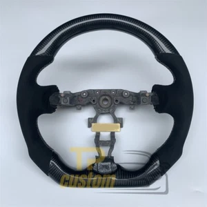 Real Carbon Fiber Steering Wheel For Infiniti FX35 FX37 FX50 QX70 2009-2018 - Picture 1 of 8