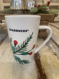 Starbucks Coffee Mug Christmas Holiday 2020 Coffee Cup Holly 12oz - Picture 1 of 5