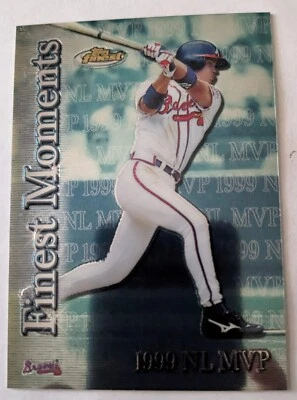 CHIPPER JONES, 2000 TOPPS FINEST MOMENTS INSERT #FM1, BRAVES - Image 1 of 4