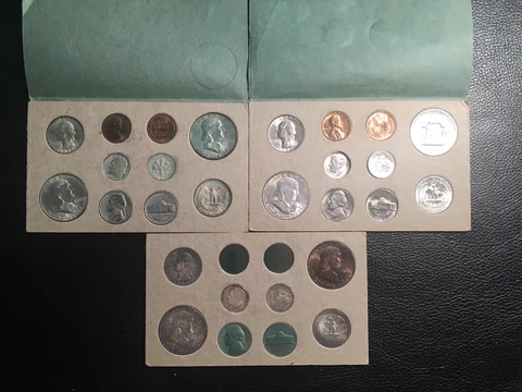 1954 Original Mint Set Uncleaned Original Toning Some Green On The Coins CPhotos Cover