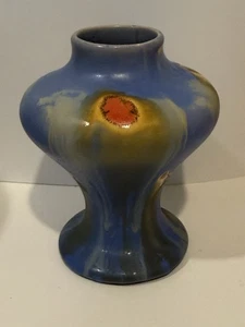 Vintage Belgium Art Pottery Vase Faiencerie Thulin Boch Freres Louvier Stunning - Picture 1 of 13