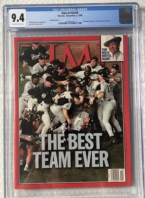 1998 Time Magazine Nov 2 The Best Team Ever CGC 9.4 - Image 1 of 2