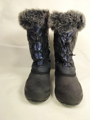 Kamik 雪地靴 7 码海军蓝人造毛皮衬里防水绝缘 — 第 1/4 张图片