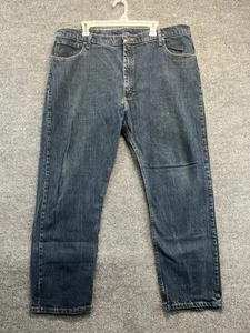 Wrangler Jeans Herren 42x30 Straight Regular Dark Wash Premium Qualität Denim Hose - Bild 1 von 10