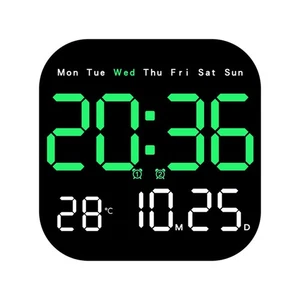 Innovative LED Uhr mit einstellbarer Helligkeits- und Temperaturanzeige - Bild 1 von 24
