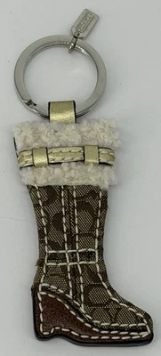 Bolso de bota Coach vintage con cuña peluda encanto FOB coleccionable Foto 1 de 4