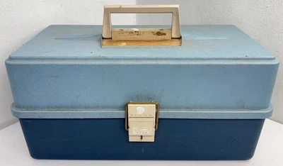 Caja de herramientas de aparejos de pesca azul serie PLANO 7200 de colección bandeja de almacenamiento de 2 niveles EE. UU. Foto 1 de 4