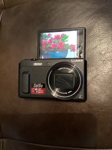 Panasonic Lumix DMC-TZ57 SELFIE BLACK 16MP Digital Camera WiFi Excellent++ - Picture 1 of 14