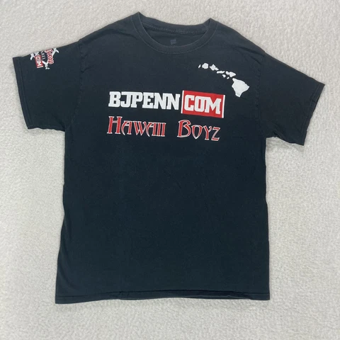 BJ PENN.COM Shirt Mens Medium Hawaii Boyz Just Scrap Bj Penn MMA ELITE UFC Cover