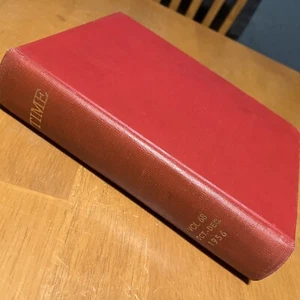 Time Magazine Bound Hardcover Book Vol 68 Year 1956 Oct - Dec October December - Picture 1 of 23