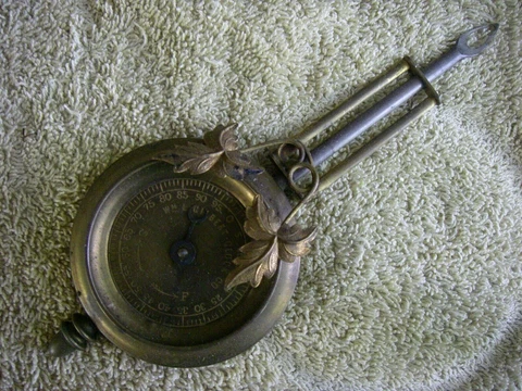 William Gilbert Clock Weight With Dial Fancy Heavy Brass Antique Floral Pendulum Cover