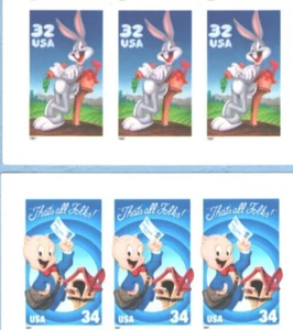 U.S. Postage Forever Stamps 2 Issues, Bugs & Porky, #3137 & #3534 Sheets Unused - Picture 1 of 3