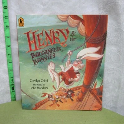HENRY & THE BUCCANEER BUNNIES autograph John Manders artist 2005 hand-signed  - Image 1 of 4