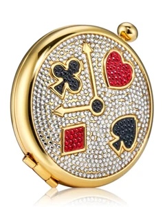 ESTEE LAUDER TIME FOR THE QUEEN MONICA RICH KOSANN PERFECTING POWDER COMPACT-NIB - Picture 1 of 2