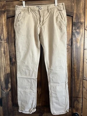 Брюки с пряжкой BKE мужские коричневые желтовато-коричневые Chino хаки Jake прямые повседневные 34x34 ручка пятно - Изображение 1 из 4