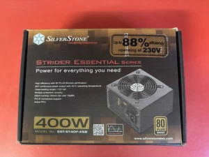 NEU SilverStone Strider Essential Series 80Plus Bronze 400W SST-ST40F-ESB - Bild 1 von 9