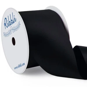 Black Double Faced Satin Ribbon 2” x Continuous 10 YardsUse for Bows BouquetG... - Picture 1 of 1