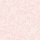G78511 - Secret Garden Toile Pink Galerie Wallpaper