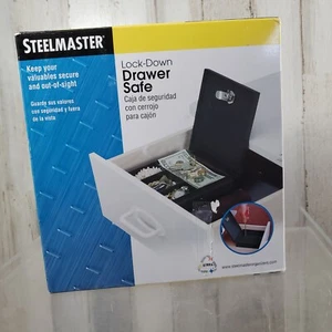 STEELMASTER Drawer Safe Black 6x7x2 #227107004 Lock Box Jewelry Money - Picture 1 of 4