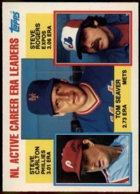 1984 Topps Tiffany #708 Tom Seaver/Steve Carlton/Steve Rogers NM+++ - Image 1 of 2