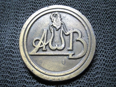 ¡BANDA BLANCA PROMEDIO AWB SOUL FUNK BANDA HEBILLA DE CINTURÓN! ¡VINTAGE! RARO! Años 70! USA! Foto 1 de 4