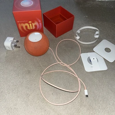 APPLE A2374 HomePod Mini Smart Speaker W/ Siri/Bluetooth In Orange BOXED - N22 - Image 1 of 4