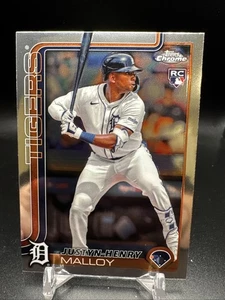 2025 Topps Chrome Baseball Rookie RC #224 Justyn-Henry Malloy - Picture 1 of 2