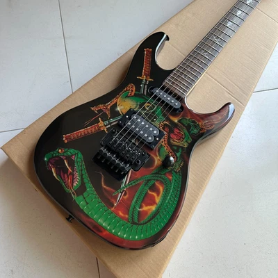 ESP LTD KH-202 Kirk Hammett Body snake pattern free shipping - Image 1 of 4