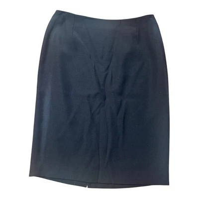 VTG Versus Gianni Versace Black Knee High Straight Career Skirt Size 46 US 10 - Image 1 of 4