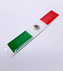 1 MEXICO MEXICAN FLAG 3D EPOXY CAR EMBLEM FLEXIBLE DURABLE WATERPROOF - Bild 1 von 17