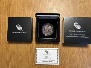 2013 5-Star Generals Silver Proof Commemorative Coin - Picture 1 of 4