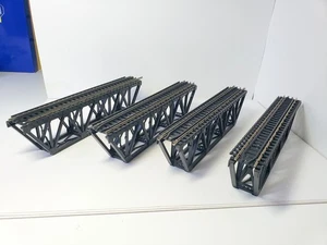 Atlas HO Assembled Warren Truss deck bridges Code 100 Lot of 4 - Picture 1 of 4