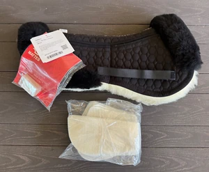Mattes Gold - Black Sheepskin Half Pad Spine Free w/ Rear Trim & Polyflex - Picture 1 of 5