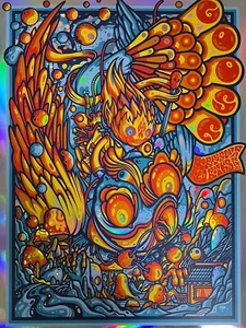 Goose - 2022 Drew Millward poster FOIL Red Rocks Morrison, CO - Picture 1 of 6