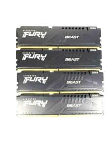 128GB 64GB Kingston FURY Beast Black XMP5-4800-UB0 DDR5 4800 32GB 2RX8 XMP LOT - Picture 1 of 5